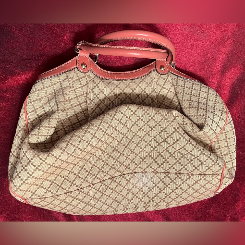 Gucci Diamante Fabric Hobo, Pink Leather - Picture 5 of 5